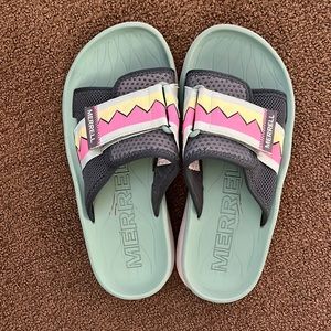 Merrell multicolor slides
